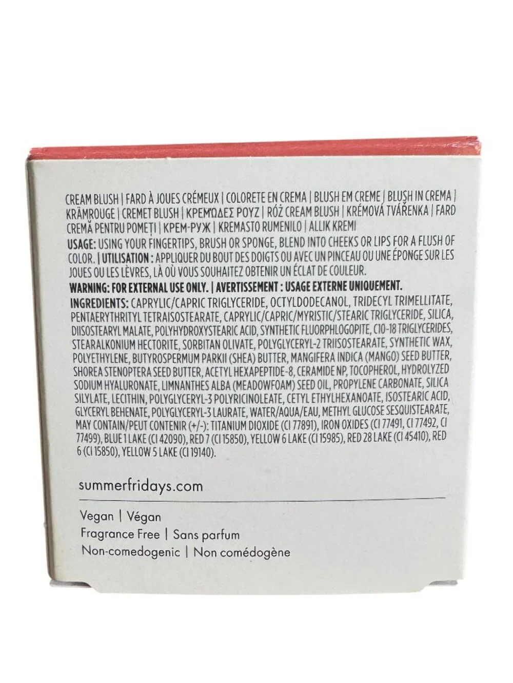 Summer Fridays Blush Butter Balm Toasted Terracotta New in Box 0.08 oz